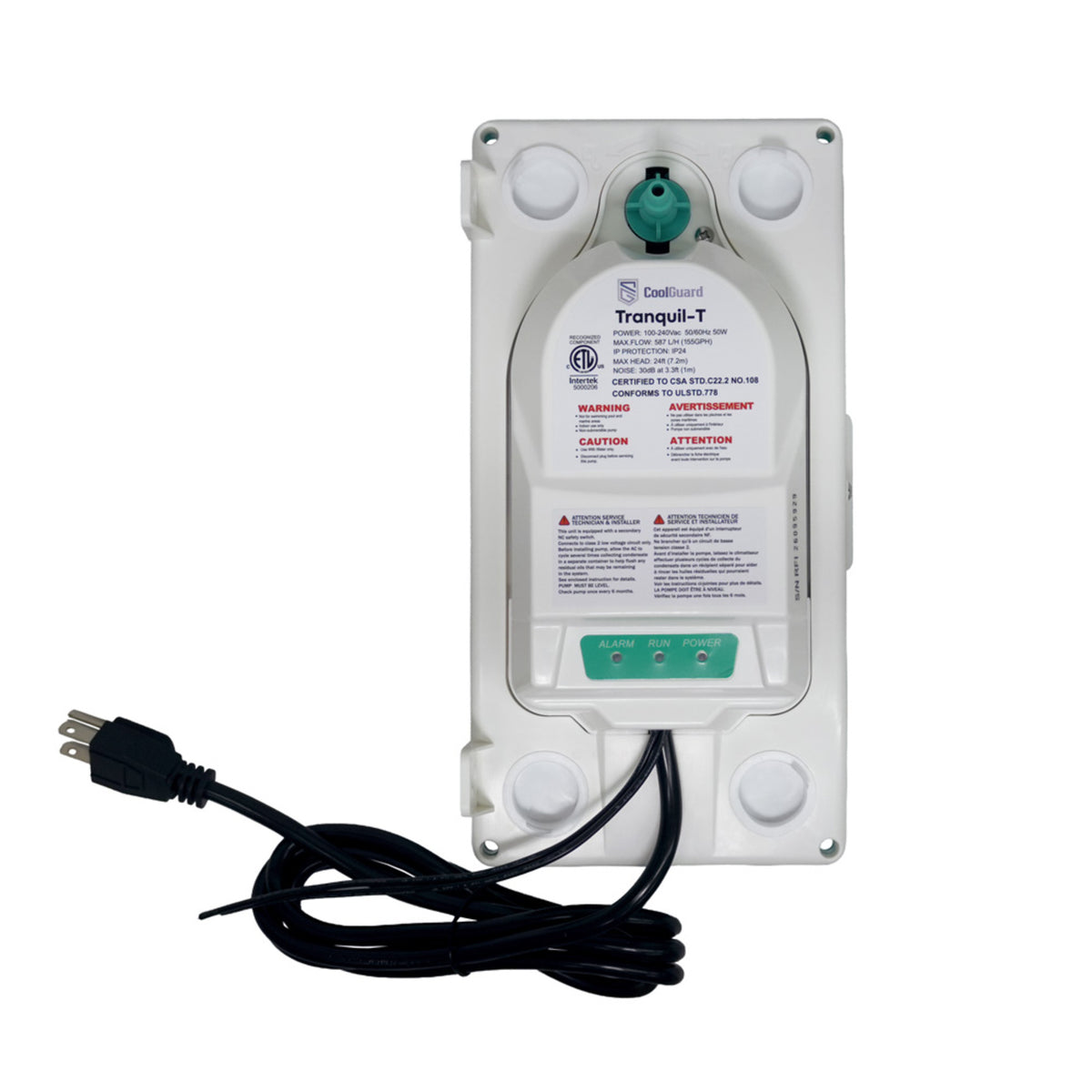 CoolGuard Tranquil T Condensate Pump, TMT24WS100