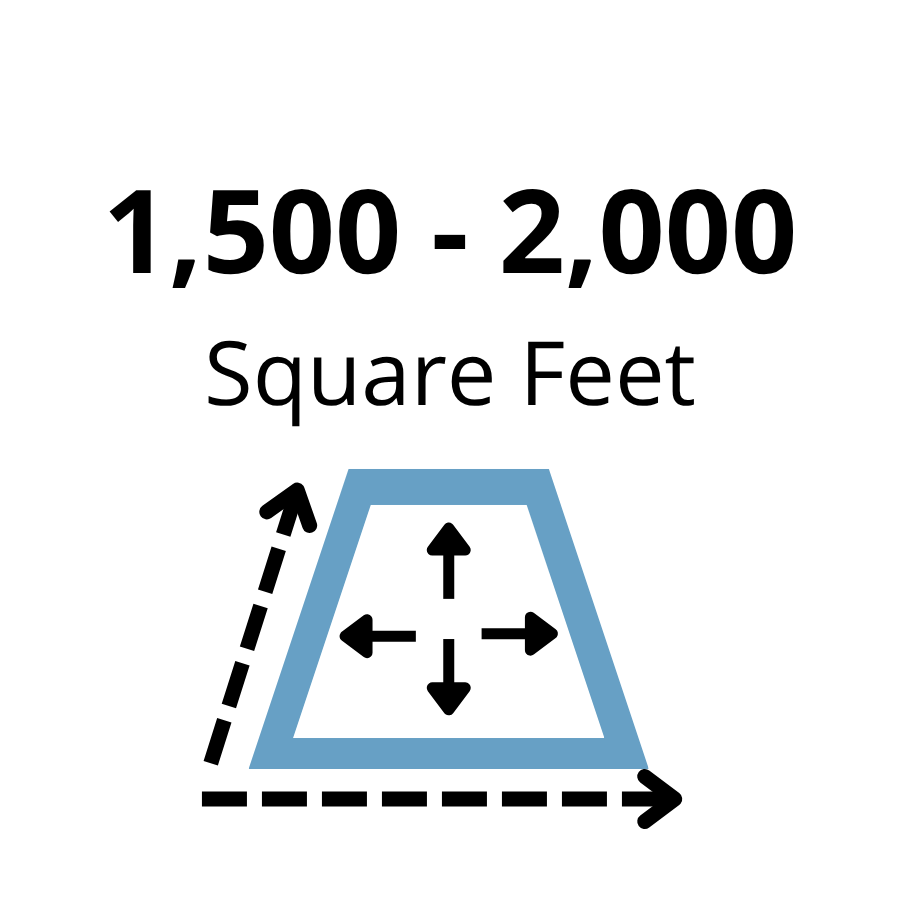 1,500 to 2,000 Square Feet
