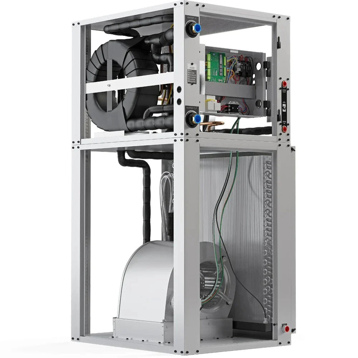 MRCOOL 60K BTU Downflow Two-Stage 230V 1-Phase 60Hz CuNi Coil Left w/Heater, GCHPD060TGTANDL