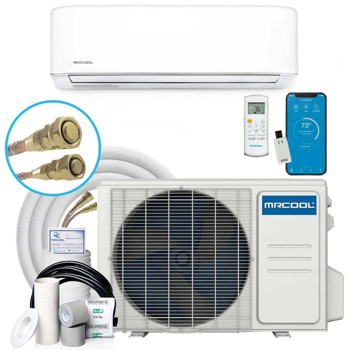 MRCOOL DIY Easy Pro 24K BTU Ductless Mini Split Heat Pump Complete System, EZPRO-24-HP-23016