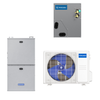 MRCOOL 2 Ton Central Hyper Heat Air Conditioner and 96% AFUE, 60K BTU 17.5" Gas Furnace Split System - Upflow or Horizontal