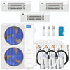 MRCOOL DIY 5th Gen 3-Zone 33,000 BTU Ceiling Cassette Ductless Mini Split Air Conditioner & Heat Pump with 35ft. Pre-Charged Line Sets (6K+9K+18K), DIYM348HPC00D68